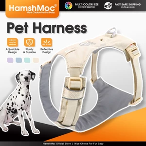 HamshMoc Thú Cưng Vest Lưới Thoáng Khí Dây Có Thể Điều Chỉnh Khóa PVC Đi Bộ Ngoài Trời