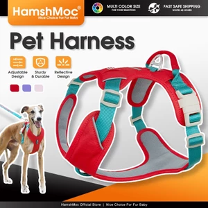 HamshMoc Thú Cưng Vest Chất Liệu Thoáng Khí Tay Cầm Tay Cầm Chống Thoát Kẹp Trước Cho 40kg Chó