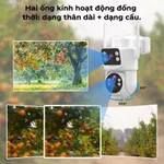MHXCEES Camera 4G không dây 6MP 2 ống kính [Tặng data 4G] Camera chống nước ngoài trời Tuya — ảnh 7