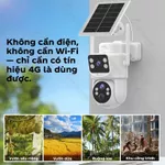 MHXCEES Camera 4G không dây 6MP 2 ống kính [Tặng data 4G] Camera chống nước ngoài trời Tuya — ảnh 8