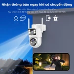 MHXCEES Camera 4G không dây 6MP 2 ống kính [Tặng data 4G] Camera chống nước ngoài trời Tuya — ảnh 6