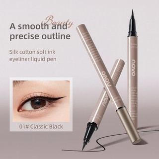 NOVO 2 Màu Slimline Bút Kẻ Mắt Cực Đẹp Lâu Dài Chống Thấm Nước Chống Thấm Nước Chống Ẩm Silkworm Bút Kẻ Mắt Chất Lỏng NO.9171
