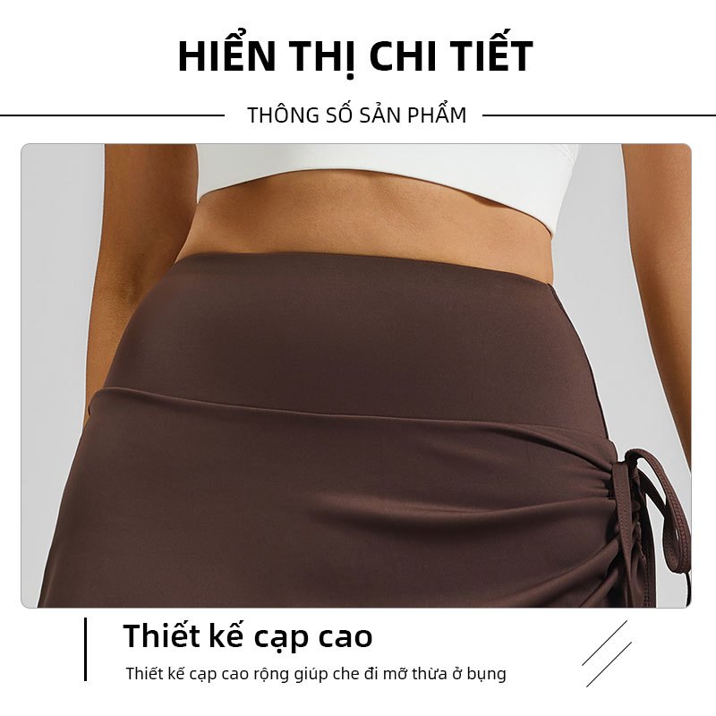 Quần tập Yoga hai trong một FUYOGI Dây xoắn eo cao vừa vặn Pilates tập thể dục co giãn cao