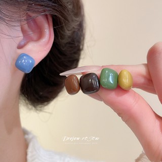 Bộ bông tai vuông DREJEW Resin dopamine - Tinh tế, nhỏ gọn, đa năng và cao cấp