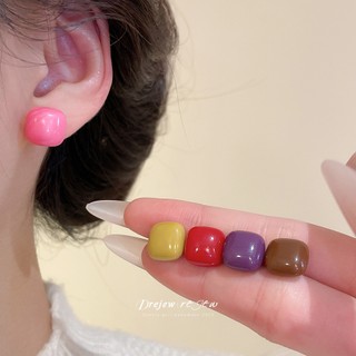 Bộ bông tai vuông DREJEW Resin dopamine - Tinh tế, nhỏ gọn, đa năng và cao cấp