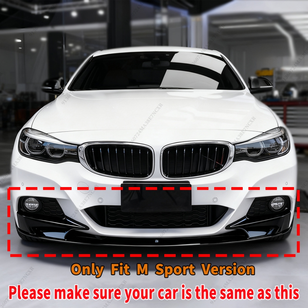 Bảo Vệ Trước Ốp Lưng Môi Chin Splitter Cho Xe BMW 3 Series GT F34 2013 2014 2015 2016 2017 2018 2019 2020 M Phiên Bản Thể Thao Air Dam Điều Chỉnh Phụ Kiện