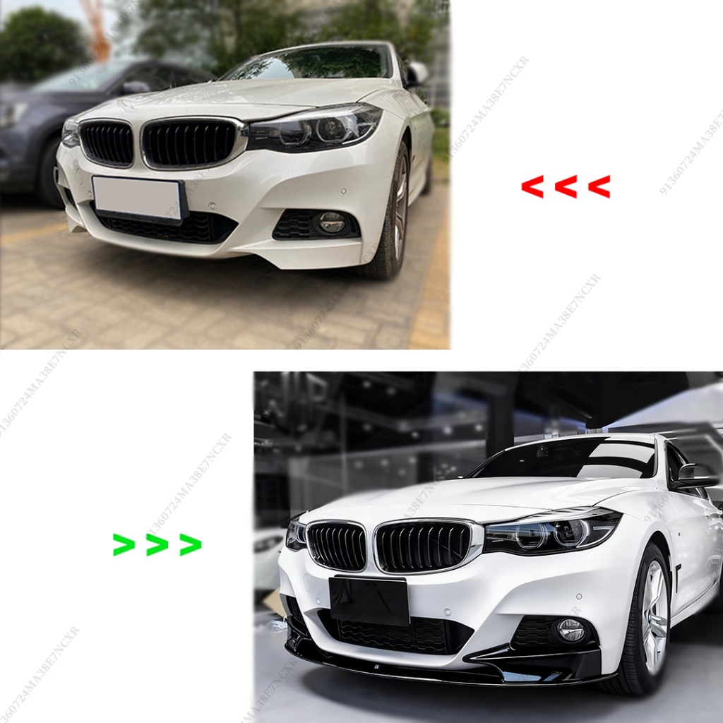 Bảo Vệ Trước Ốp Lưng Môi Chin Splitter Cho Xe BMW 3 Series GT F34 2013 2014 2015 2016 2017 2018 2019 2020 M Phiên Bản Thể Thao Air Dam Điều Chỉnh Phụ Kiện