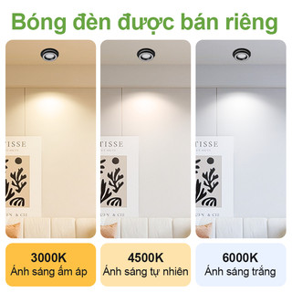 Đèn LED âm trần đèn led đèn ốp trần   Ba màu Nhôm Acrylic đồ decor Chiếu sáng nội thất