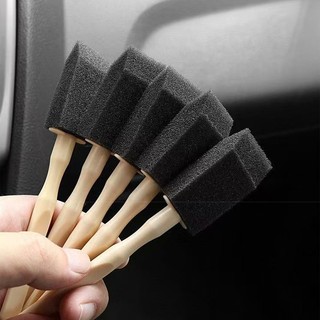 SEAMETAL 10 Cái / 20 Chiếc Bàn Chải Vệ Sinh Ô Tô Tay Cầm Bằng Gỗ Điều Hòa Không Khí Lỗ Thông Hơi Bàn Chải Làm Sạch Nội Thất Ô Tô Khoảng Cách Bụi Dụng Cụ Loại Bỏ
