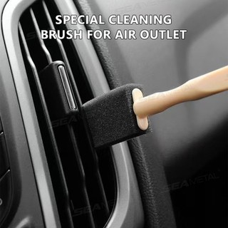 SEAMETAL 10 Cái / 20 Chiếc Bàn Chải Vệ Sinh Ô Tô Tay Cầm Bằng Gỗ Điều Hòa Không Khí Lỗ Thông Hơi Bàn Chải Làm Sạch Nội Thất Ô Tô Khoảng Cách Bụi Dụng Cụ Loại Bỏ