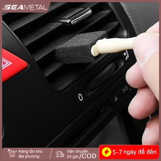 SEAMETAL 10 Cái / 20 Chiếc Bàn Chải Vệ Sinh Ô Tô Tay Cầm Bằng Gỗ Điều Hòa Không Khí Lỗ Thông Hơi Bàn Chải Làm Sạch Nội Thất Ô Tô Khoảng Cách Bụi Dụng Cụ Loại Bỏ