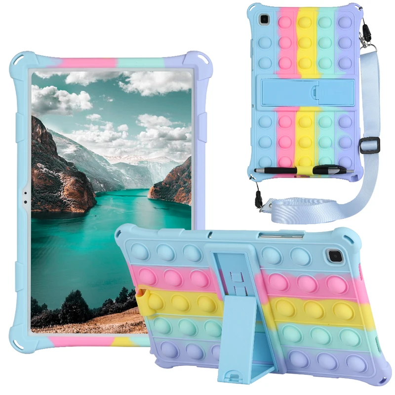 Pop Push It Ốp Lưng Cho ipad 10 2022 A16 10.2 "(Thế Hệ Thứ 9) Air 2 9.7" Bong Bóng Silicon Mềm Không Độc Hại Air 11 2025 4 5 10.9 mini 7 6 5 4 Cover