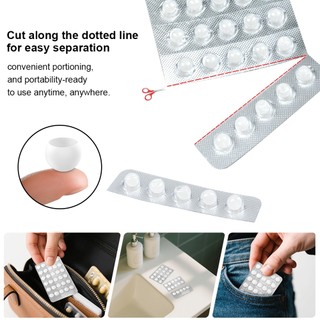 60 Cái / hộp Sáp Nha Khoa Cho Nẹp Kẹo Cao Su Di Động Hương Vị Trái Cây Dạng Hạt Bảo Vệ Sáp Chấm Hộp Gói Cá Nhân