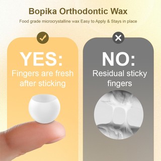 60 Cái / hộp Sáp Nha Khoa Cho Nẹp Kẹo Cao Su Di Động Hương Vị Trái Cây Dạng Hạt Bảo Vệ Sáp Chấm Hộp Gói Cá Nhân