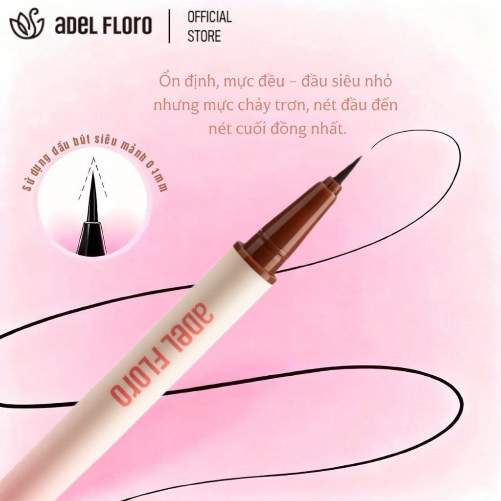 🌈 [Adel Floro] Bút kẻ mắt Gradient | Chống nhòe, chính xác và lâu trôi với vỏ chuyển màu cao cấp