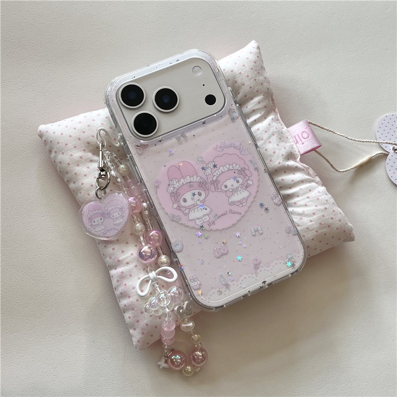 Ốp điện thoại xử lý iphone 17 pro max 16 pro max Love Lamb Melody