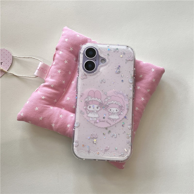 Ốp điện thoại xử lý iphone 17 pro max 16 pro max Love Lamb Melody