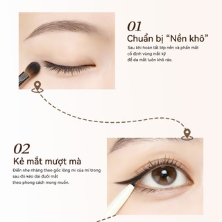【CAM KẾT HÀNG CHÍNH HÃNG】JMCY Bút kẻ mắt Gel Chống thấm nước & Chống nhòe Ứng dụng mượt mà Mẹo chính xác cho đôi mắt được xác định quyến rũ lâu trôi với mặc cả ngày