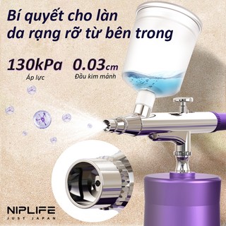 Máy Phun Sương, NIPLIFE Máy Phun Oxy Cầm Tay mini , Phun Tinh chất,  Máy Phun Sơn ombre nail