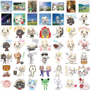 Bộ 50 Hoạt Hình Nhật Bản Toro Mèo Miếng Dán DIY Mũ Bảo Hiểm Ván Trượt Laptop Graffiti Miếng Dán Đồ Chơi Trẻ Em