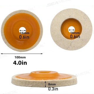 SEAMETAL 3 Bánh Xe Đánh Bóng Miếng Đánh Bóng Đĩa Mài Góc Máy Mài Bánh Xe Đánh Bóng Đĩa Đánh Bóng Bánh Xe