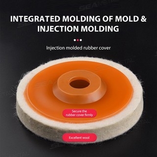 SEAMETAL 3 Bánh Xe Đánh Bóng Miếng Đánh Bóng Đĩa Mài Góc Máy Mài Bánh Xe Đánh Bóng Đĩa Đánh Bóng Bánh Xe