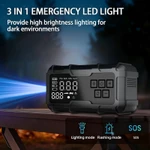 Máy bơm không khí ô tô không dây công suất cao Joysync 150PSI với dung lượng lớn 8000mAh, Màn hình hiển thị màu LED, Bộ khởi động nhảy khẩn cấp – Đa năng cho ô tô, xe máy và xe đạp — ảnh 3