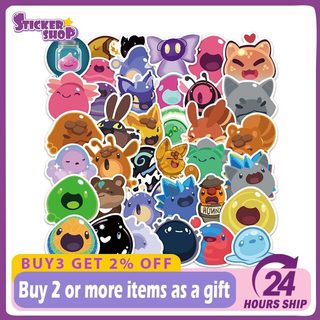 60 Chiếc Trò Chơi Slime Rancher Hoạt Hình Dán Vali Laptop Máy Tính Nước Cốc Trang Trí Miếng Dán