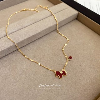 Dây Chuyền Dainty Phong Cách Thời Trang Cho Nữ - DREJEW Red Puppy