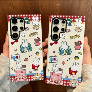 Ốp bảo vệ họa tiết thỏ Miffy dễ thương tương thích với Ốp điện thoại Samsung SU26 S23 Plus S23FE S24 S25 Plus A55 A56 A36