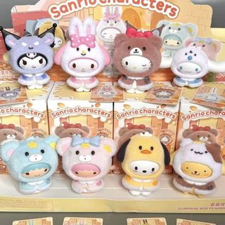 ZW [Chính hãng] MINISO Sanrio Áo choàng nhỏ thay đổi mặt dây chuyền đổ xô Dòng hộp bí ẩn Đồ chơi hợp thời trang Đồ chơi sưu tập