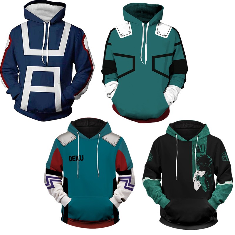 Áo hoodie Deku in kỹ thuật số cho người dùng unisex