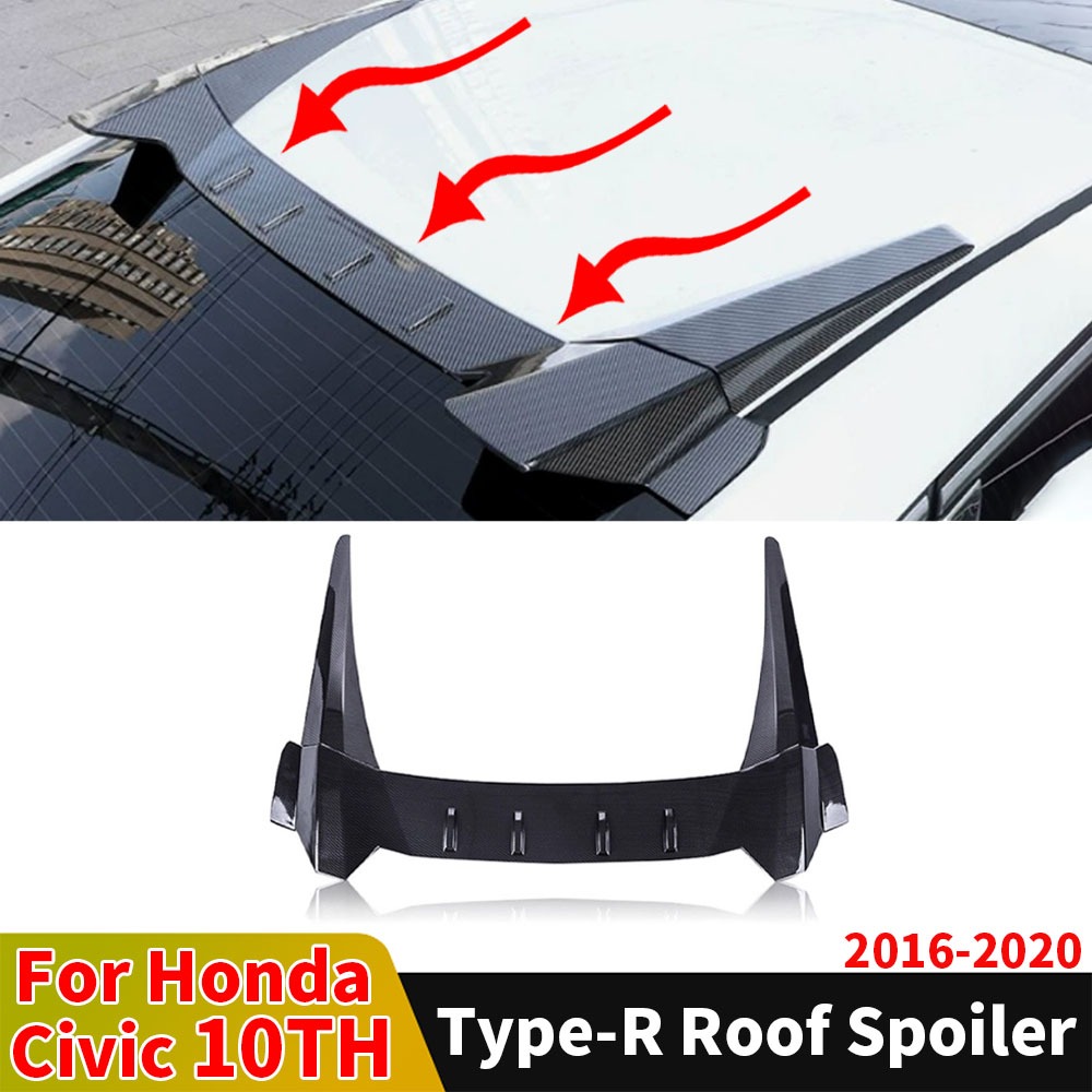 Type-R Phong Cách Phía Sau Mái Cánh Gió Cánh Dành Cho Xe Honda Civic FC 10th Sedan 2016 2017 2018 2019 2020 Sửa Đổi Phần Thân Cây Boot Môi Bộ Chia Trang Trí Phụ Kiện Điều Chỉnh