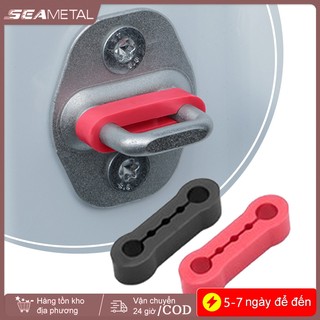 SEAMETAL 4 Khóa Cửa Ô Tô Giảm Chấn Miếng Lót Silicon Chống Rung Im Lặng Giảm Chấn Đệm Khóa Cửa Khóa Bảo Vệ