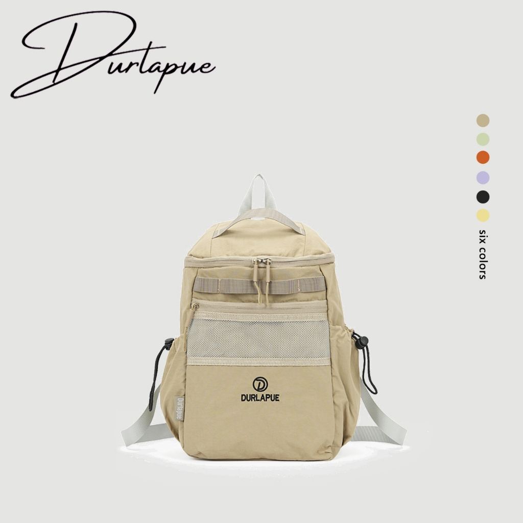 [Durlapue]（Mùa quay lại trường học）Ba lô vải Nylon phong cách thể thao thời trang đơn giản