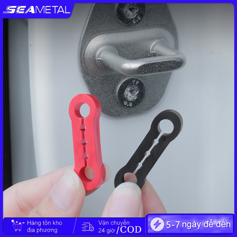 SEAMETAL Khóa Cửa Ô Tô Giảm Chấn Miếng Lót Silicon Chống Rung Im Lặng Giảm Chấn Đệm Khóa Cửa Khóa Bảo Vệ 4 Chiếc
