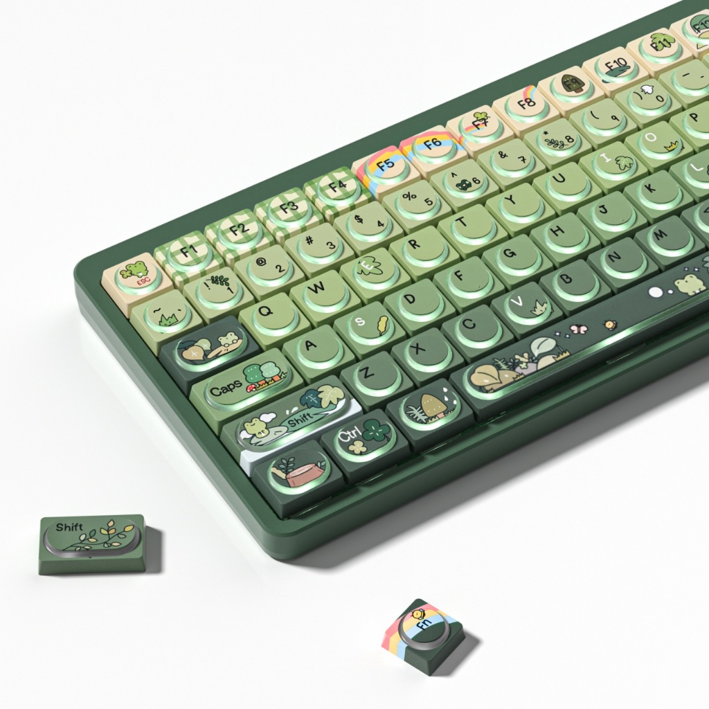 Womier 128 Phím Rainy Frog Day Keycaps Set Custom Retro Mũ chìa khóa ...