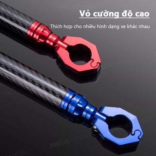 SEAMETAL 22mm Tay Lái Xe Máy Tay Cầm Tay Cầm Có Thể Điều Chỉnh Thanh Ngang Cân Bằng Chân Đế Vô Lăng Tăng Cường Thay Thế Mở Rộng