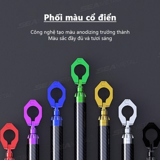 SEAMETAL 22mm Tay Lái Xe Máy Tay Cầm Tay Cầm Có Thể Điều Chỉnh Thanh Ngang Cân Bằng Chân Đế Vô Lăng Tăng Cường Thay Thế Mở Rộng