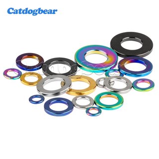 Catdogbear 10 Chiếc Titan Phẳng Máy Giặt M4 M5 M6 M8 M7 M10 DIN912 Gioăng Cho Xe Đạp Xe Máy Ô Tô