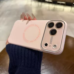 Nút AI / Ốp Lưng Mềm Silicon Có Bảo Vệ Ống Kính Tương Thích Cho iPhone 13 Pro Max 14 Pro max15 Pro Max 16 Pro Max 17 Pro Max