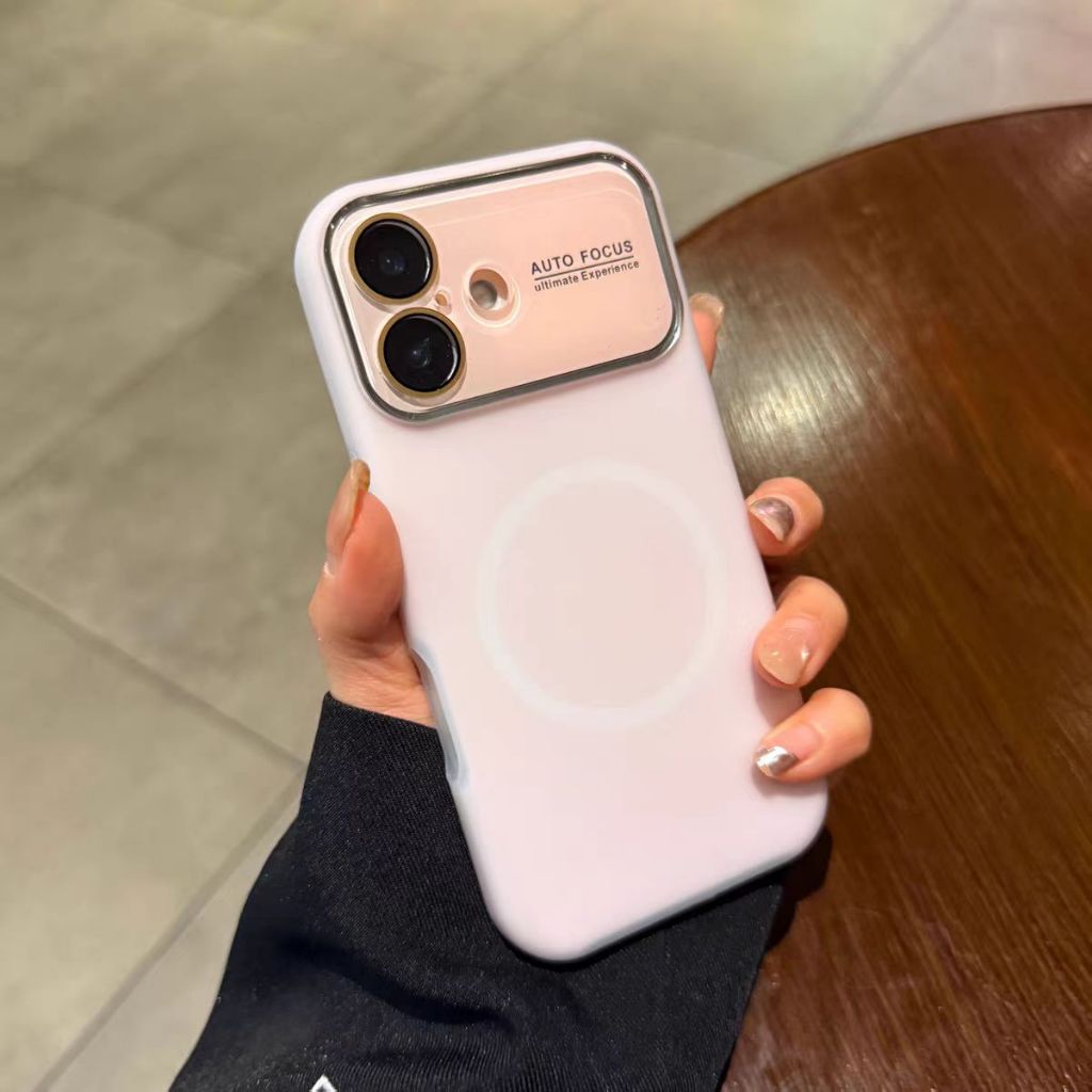Ốp lưng cứng AI Button / Jelly candy có miếng bảo vệ ống kính tương thích cho iPhone 14 pro max15 pro max 16 pro max 17 pro max
