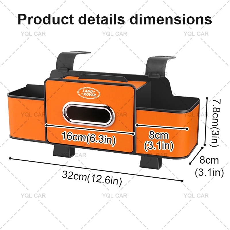 Dung Tích Lớn Ghế Ô Tô Sau Hộp Bảo Quản Da Bền Xe Tổ Chức Cho Land Rover Range Rover VELAR SV Sport KHÁM PHÁ