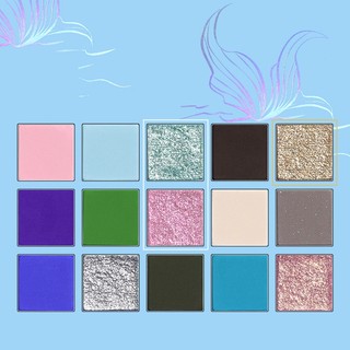 Bảng mắt UCANBE Nàng Tiên Cá – 15 màu xanh dương duochrome lấp lánh, lâu trôi, đẹp cho sân khấu & fantasy