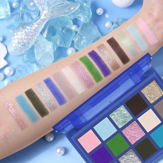 Bảng mắt UCANBE Nàng Tiên Cá – 15 màu xanh dương duochrome lấp lánh, lâu trôi, đẹp cho sân khấu & fantasy