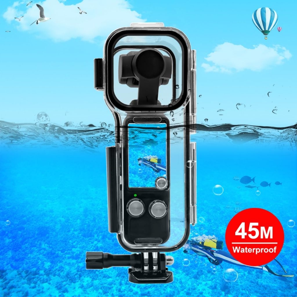 Vỏ chống nước cho DJI Osmo Pocket 3 – Hộp lặn PC bảo vệ, chống nước 45m/147FT kèm phụ kiện cho camera hành trình Osmo Pocket 3