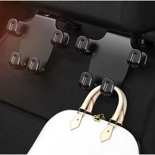 Móc treo ghế sau ô tô đa năng Tiết kiệm không gian Giá đỡ điện thoại di động chịu lực mạnh ABS Ẩn ghế sau Móc treo áo khoác