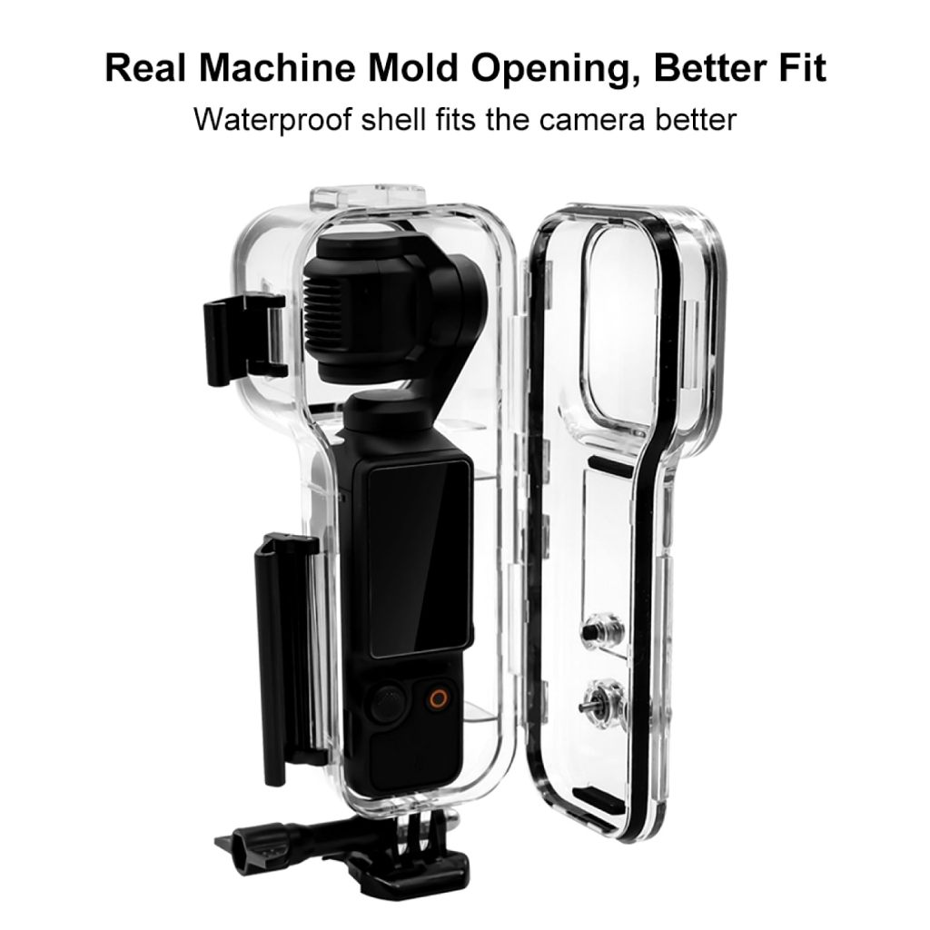 Vỏ chống nước cho DJI Osmo Pocket 3 – Hộp lặn PC bảo vệ, chống nước 45m/147FT kèm phụ kiện cho camera hành trình Osmo Pocket 3