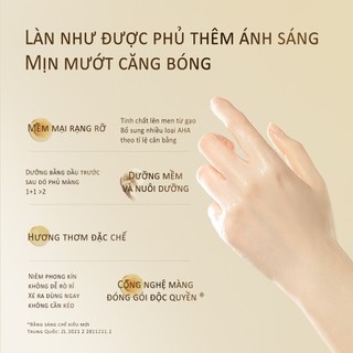 Roopy Mặt Nạ Tay Tinh Dầu Hương Fougère & AHA (38g+0.5g)*3 - Spa Thượng Hạng Tại Nhà, Găng Tay Dưỡng Da Chiết Xuất AHA & Dầu Cho Làn Da Sáng Rỡ