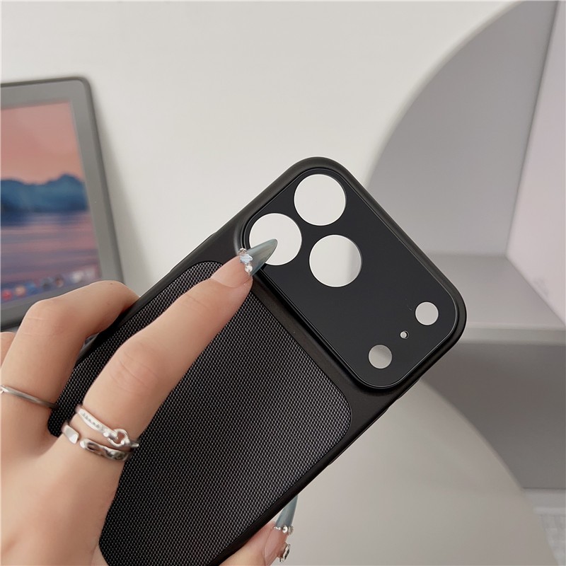 IPhone 17 Pro max 16 Pro Biến ngay lập tức thành họa tiết vải Vỏ điện thoại chất liệu PC